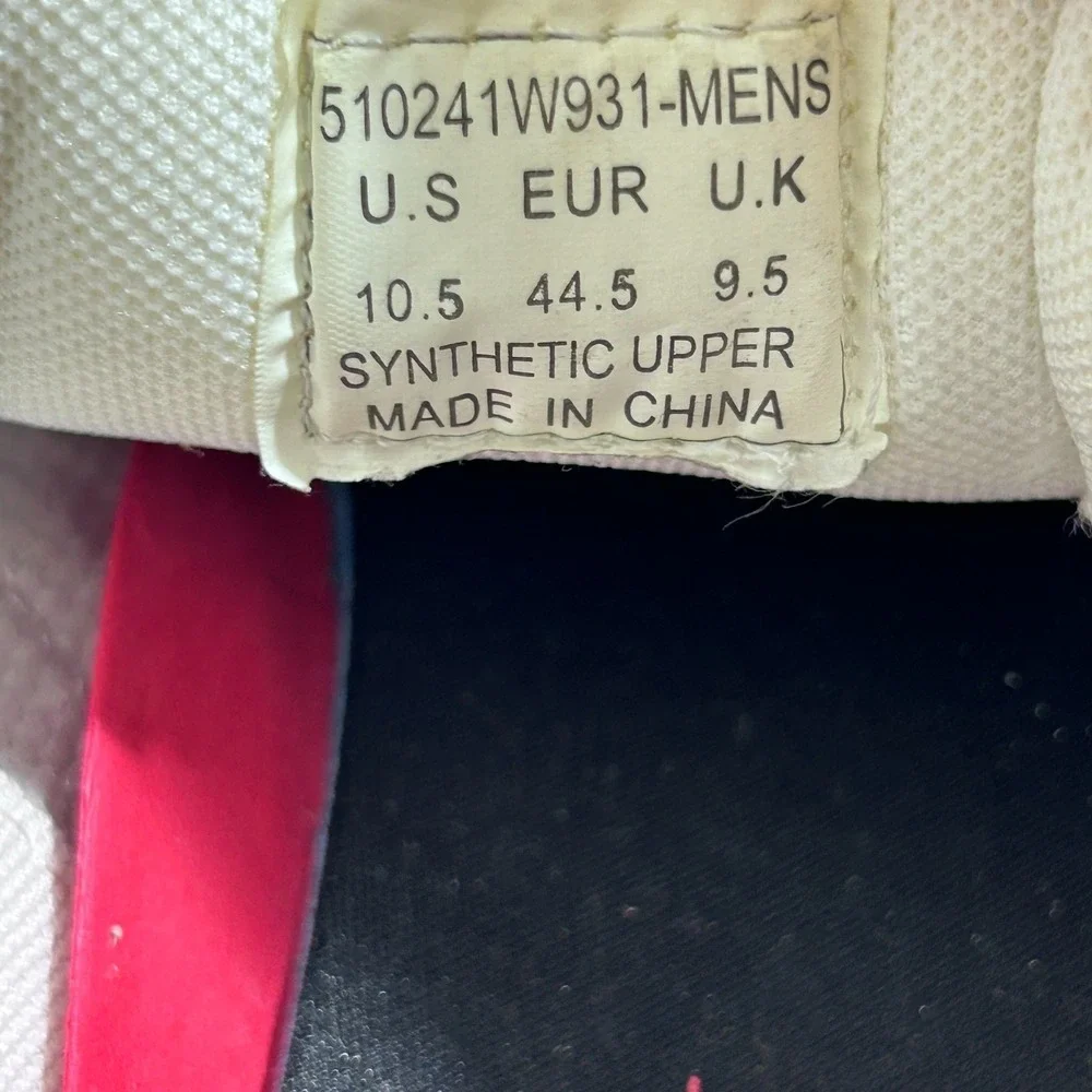 Levi's Mens Sneakers Size 10.5 White Lance Perforated Faux-Leather Low Top Skate